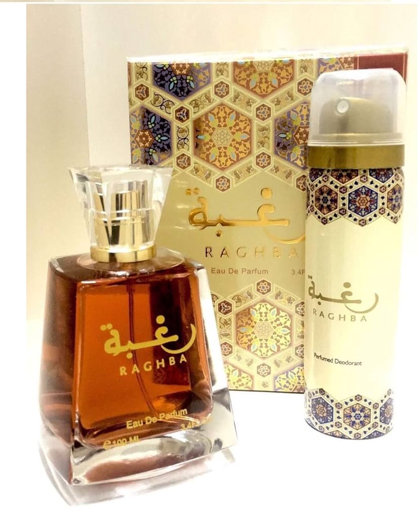 Lattafa Raghba Eau De Parfum Spray & Deodorant Spray