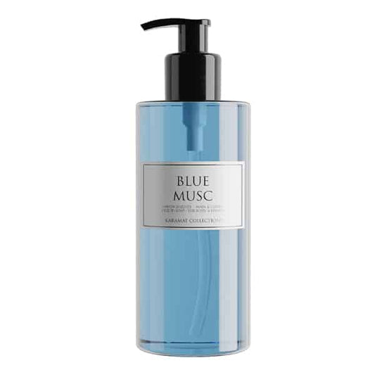 Bleu Musc 300ML Savon Liquide Pour Mains & Corps