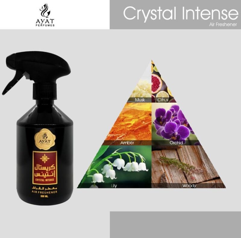 Vaporisateurs CRYSTAL INTENSE 500ml de Ayat Perfumes