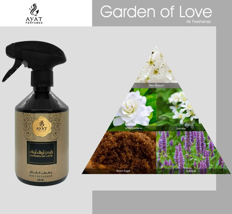 Vaporisateurs GARDEN OF LOVE 500ml de Ayat Perfumes