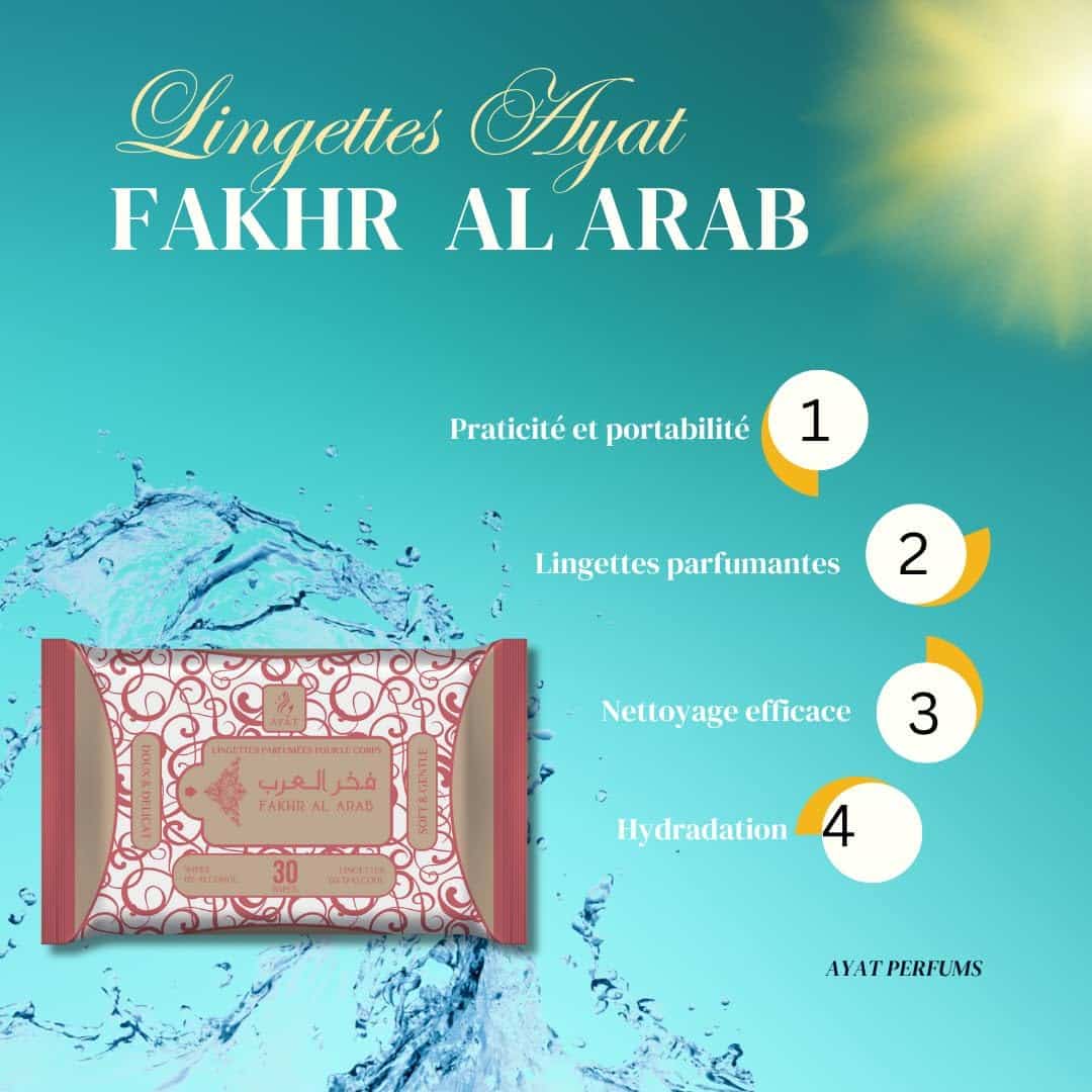 Lingettes Parfumées pour le coprs FAKHR AL ARAB