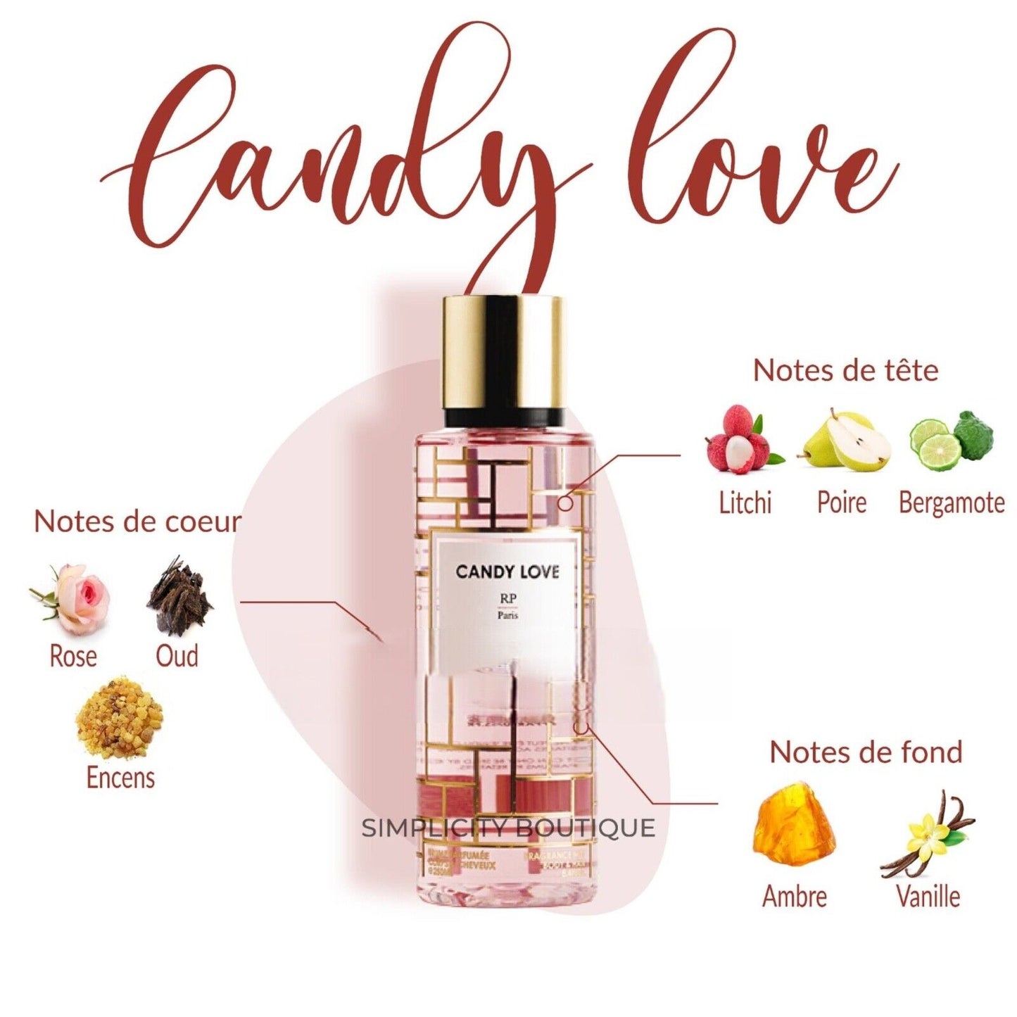 BRUME PARFUMÉE RP CANDY LOVE 250ML